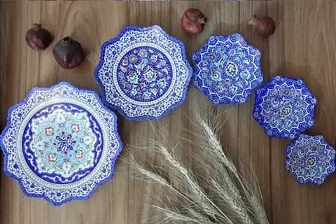 خرید بشقاب مینا کاری اصل + قیمت فروش استثنائی